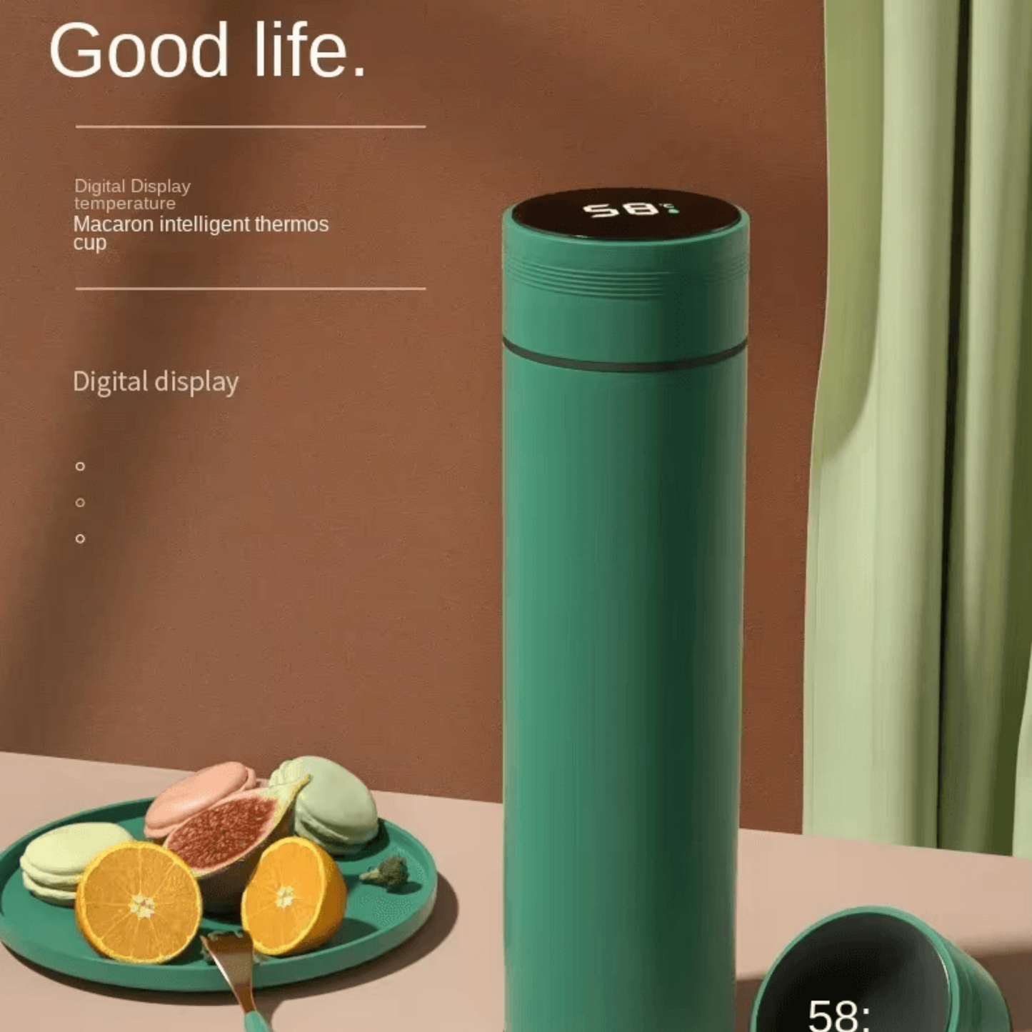 2025 Smart Stainless Steel Vacuum Thermos Cup