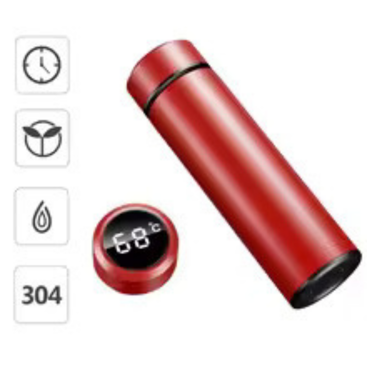 2025 Smart Stainless Steel Vacuum Thermos Cup